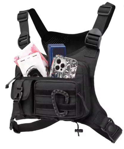 Регулируемая нагрудная сумка для активного отдыха