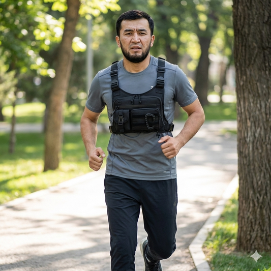 Регулируемая нагрудная сумка для активного отдыха