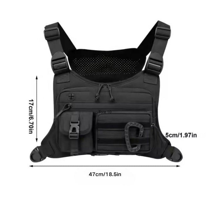 Регулируемая нагрудная сумка для активного отдыха